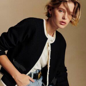 Gold Detail Button Cardigan